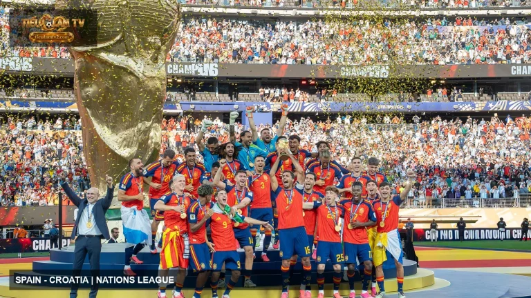 Các cầu thủ Spain sau trận chung kết World Cup 2026